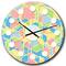 Designart Geometrical Pastel Abstract II Mid-Century Modern Wall Clock